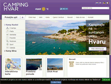Tablet Screenshot of camping-hvar.com